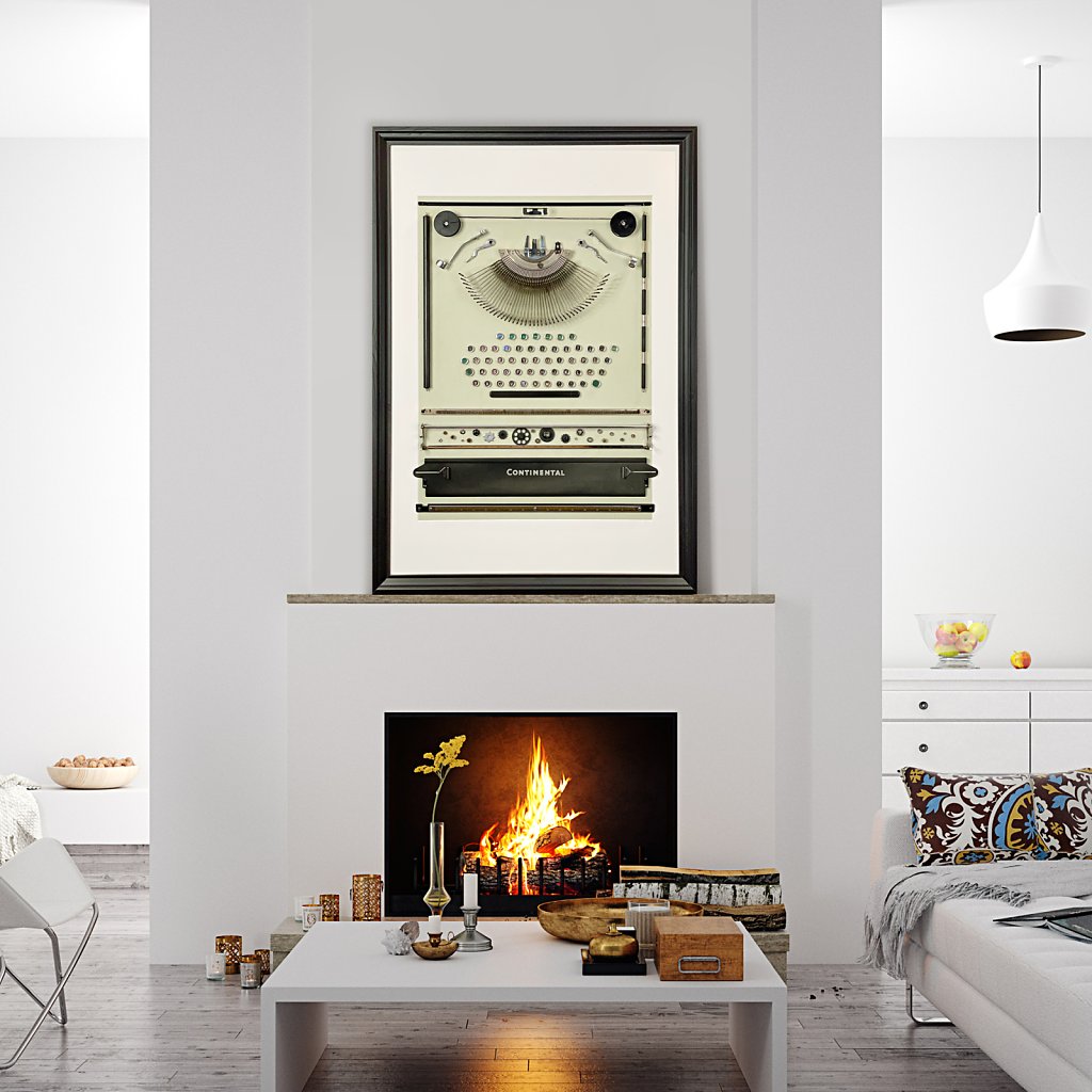 Muxi 3D Picture Framed Typewriter